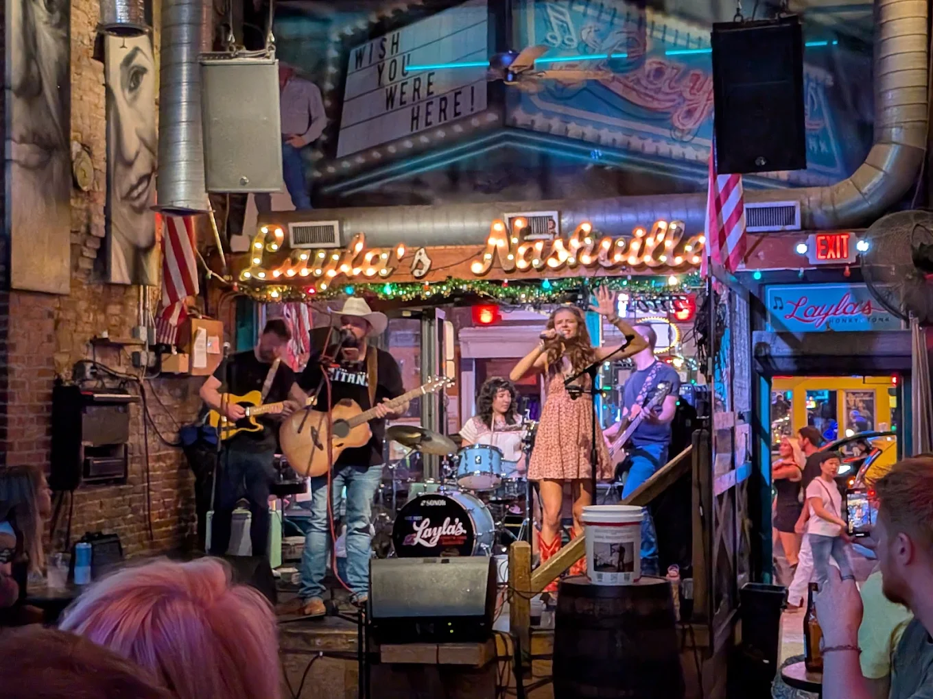 Layla's Nashville honky tonk on Lower Broadway